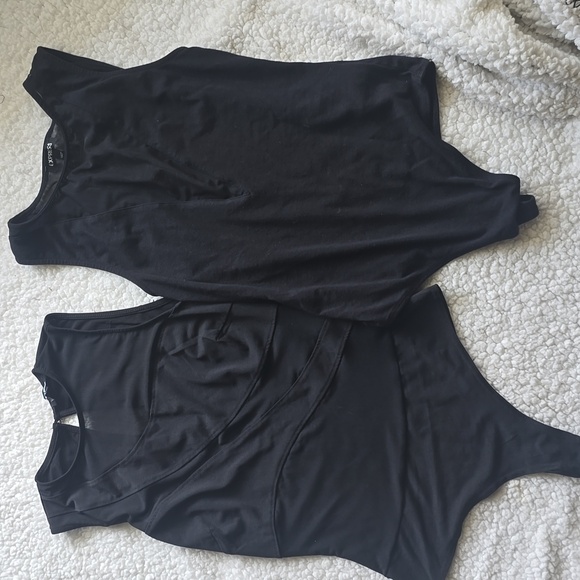 Express/Fashion Nova Black Sleeveless Bodysuit Set Of 2 - Picture 8 of 9